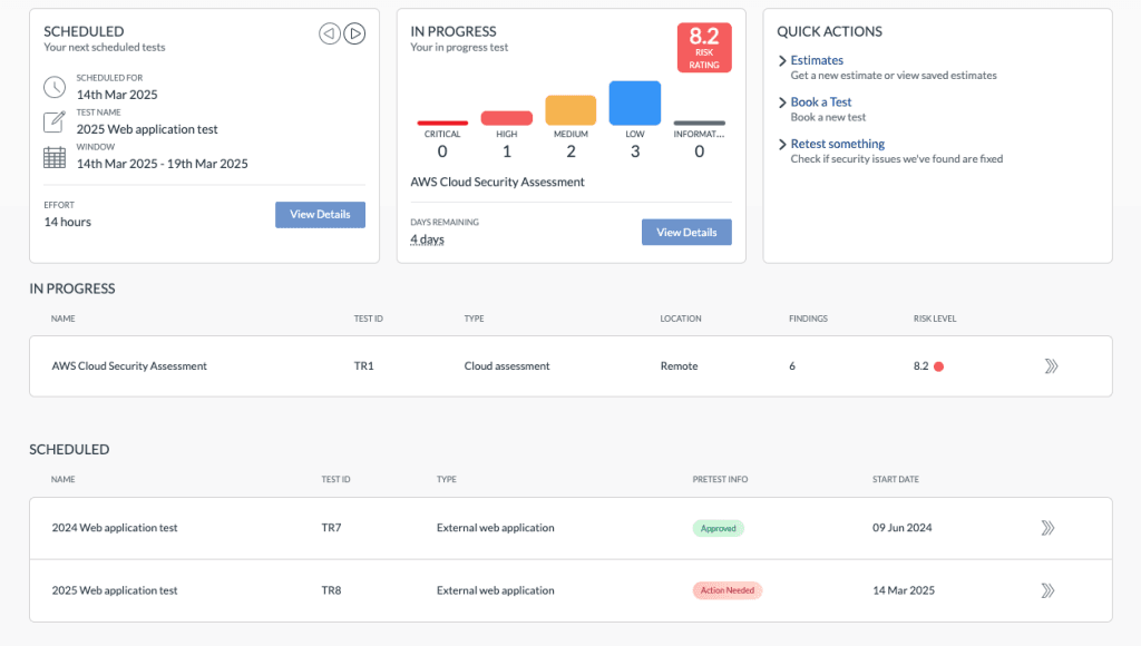 Internal Infrastructure 3 Pentest Dashboard