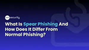 Onsecurity'S Latest Articles, News And Industry Tips 60 Banner Image Reads: &Quot;What Is Spear Phishing And How Does It Differ From Normal Phishing?&Quot; With A Blue Background.