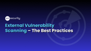Banner Image Reads: &Quot;External Vulnerability Scanning- The Best Practices&Quot;