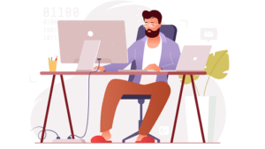 Home Worker Computer Desktop