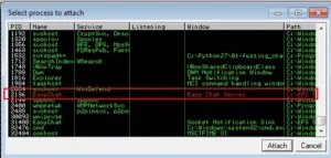 Discover Buffer Overflow - Easy Chat Server Ready For Oscp 1 Process List 1