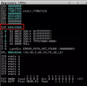 Discover Buffer Overflow - Easy Chat Server Ready For Oscp 5 Registers 1