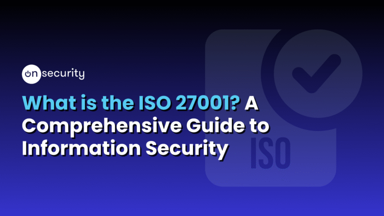 Banner Image Reads &Quot;What Is Iso 27001? A Guide To Information Security&Quot; With A Blue Gradient Background.